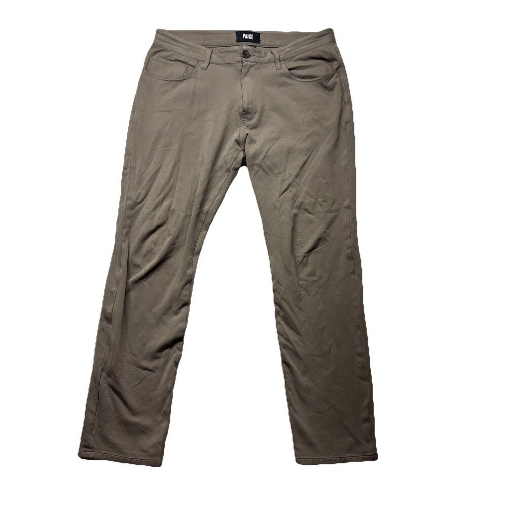 Paige Pants Men's 32 Dark Taupe Stretch Five Pocket Performance M978374-6811